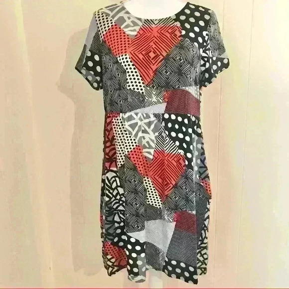 Anthropologie Lili’s Closet Geometric Shift Dress - Picture 1 of 7